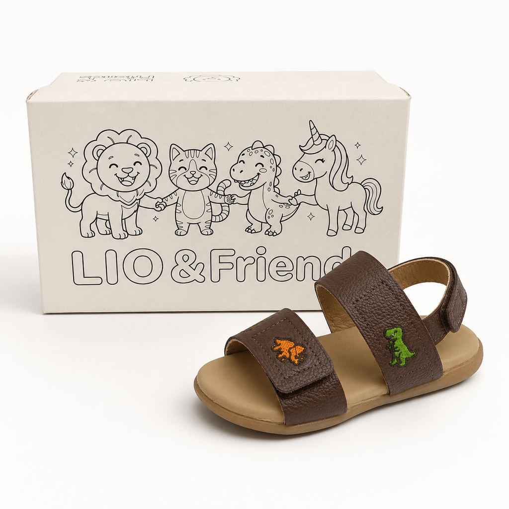 Barfußsandale "Simba" - Jungen - Lio&Friends - braun